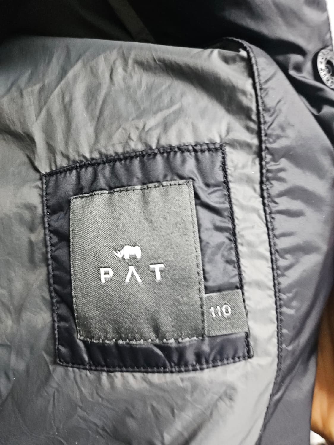 PAT  경량 조끼 패딩 블랙  110 상품이미지3