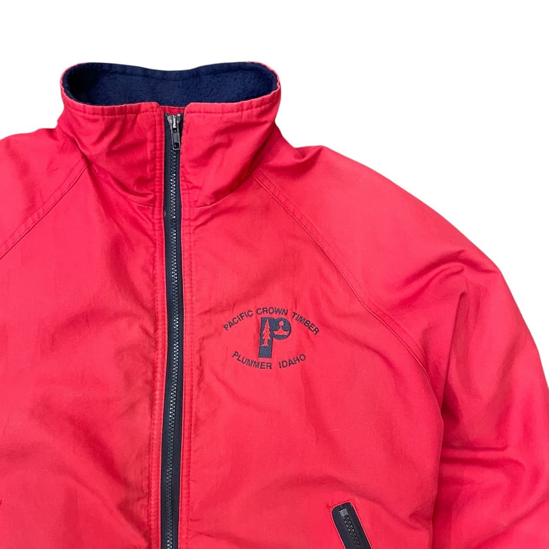 U.S.A. 레드 안감기모 봄버 자켓 점퍼 M 상품이미지3