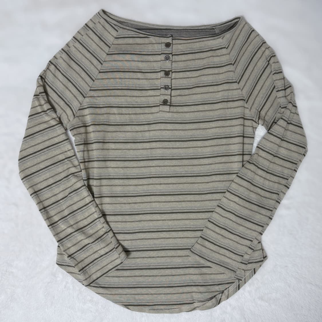 JPN number one 모리걸 하구미 스즈코 헨리넥 슬리브 상품이미지1