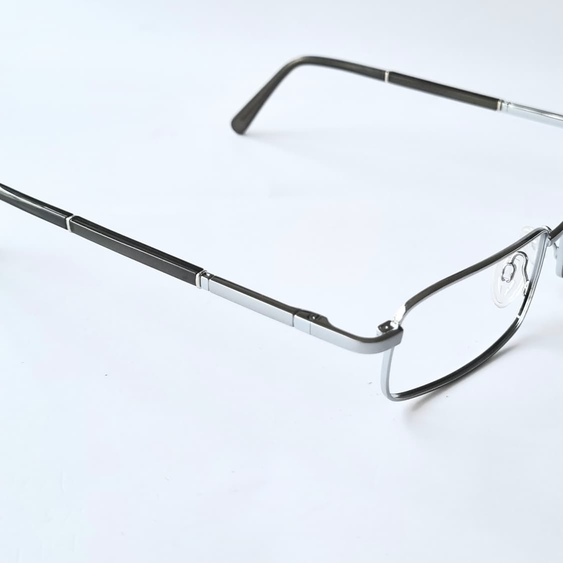 데드스탁 슬림 실버 메탈 스퀘어 안경테 728 상품이미지6