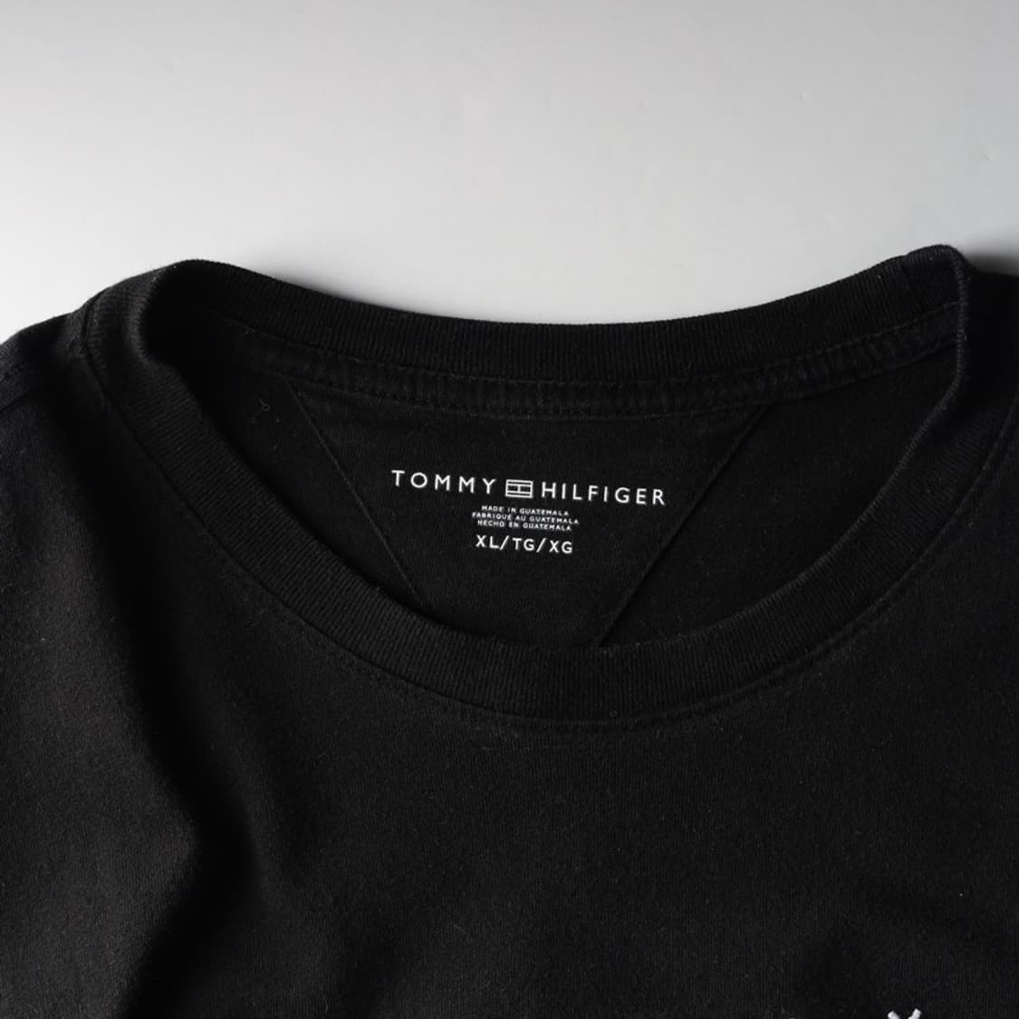 타미힐피거 블랙 빅 플래그 로고 반팔티 XL 상품이미지5