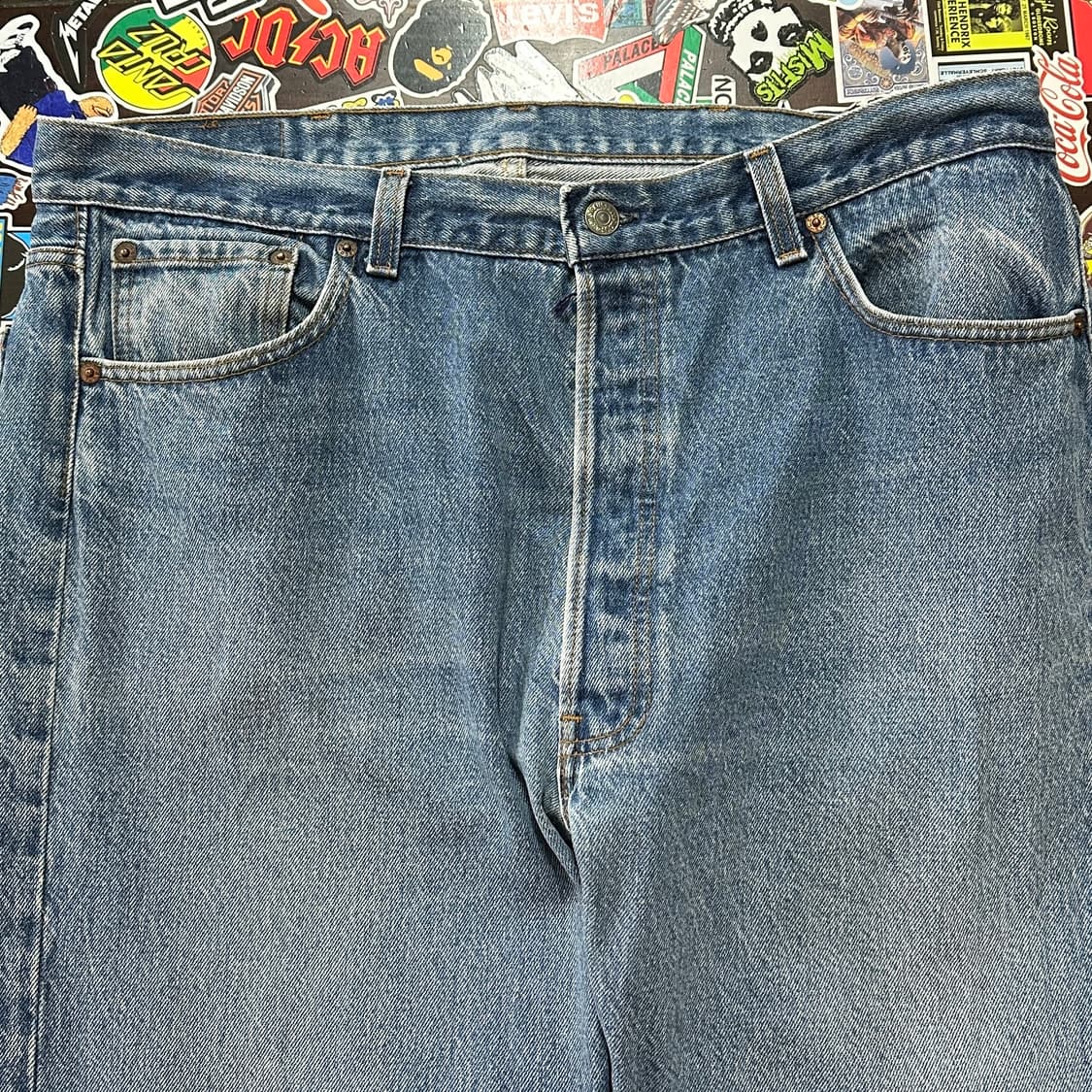 80s USA 리바이스 501 STF 블루 진 데님 팬츠 38 상품이미지4