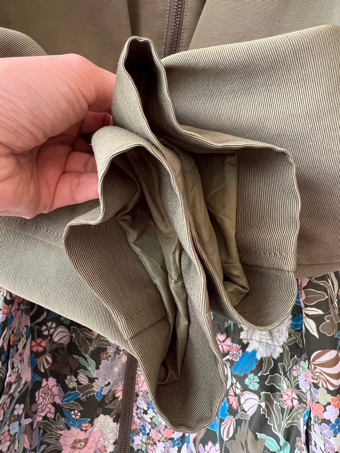 오일릴리 여성 카키 후드바람막이점퍼 간절기점퍼 상품이미지4