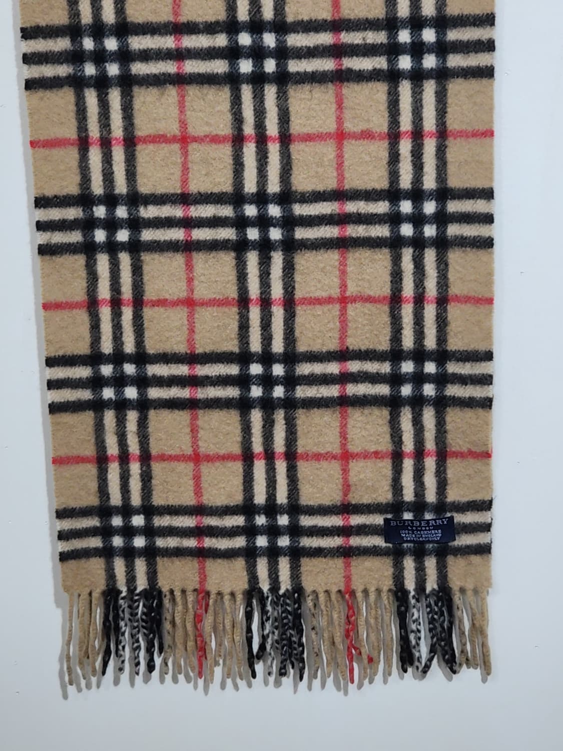 (정품) 버버리 캐시미어 머플러 노바체크 목도리  상품이미지4