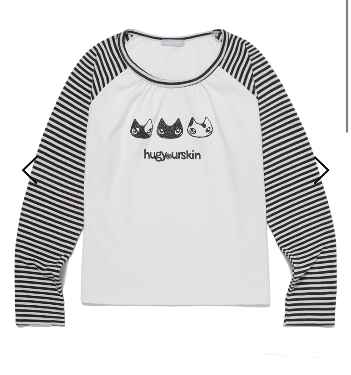 허그유어스킨 허깅 레글런 티셔츠 화이트 상품이미지1