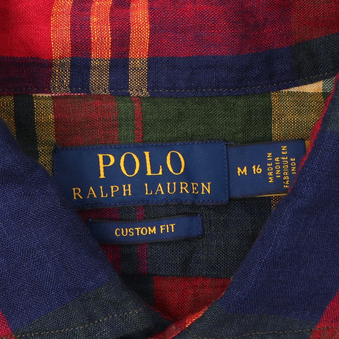 폴로 랄프로렌 린넨 마드라스 체크 커스텀핏 셔츠 상품이미지8