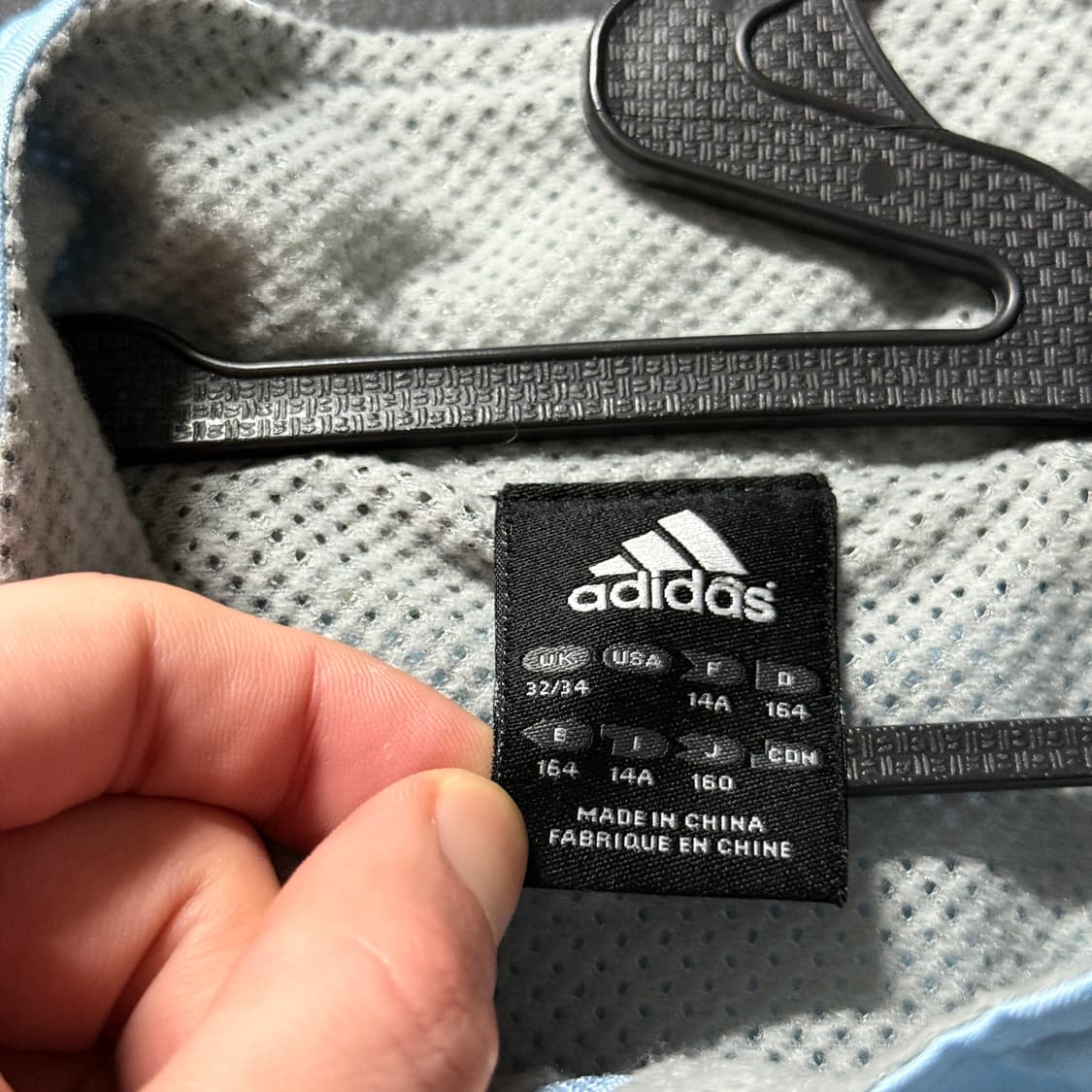 레어 아디다스 올드스쿨 3선 배색 소라색 바람막이 셋업 상품이미지4