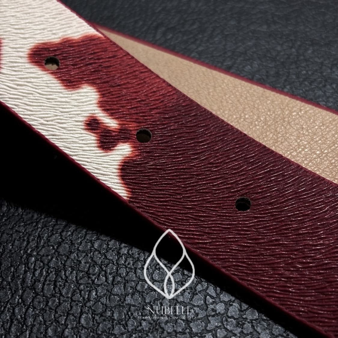 🌗 Cow embossed belt / 카우 호피 버클 벨트 상품이미지5