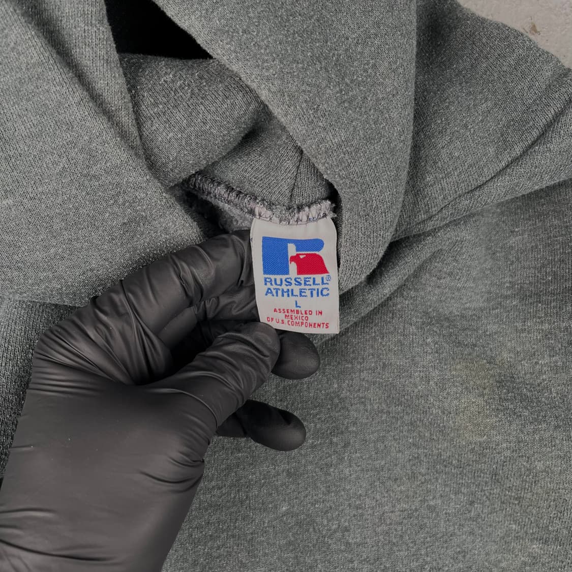 빈티지 러셀 애슬래틱 후드 다크그레이 상품이미지3