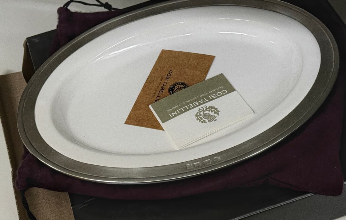 새제품 / 코지타벨리니 콘비비오 오벌 플레이트 15570 상품이미지1