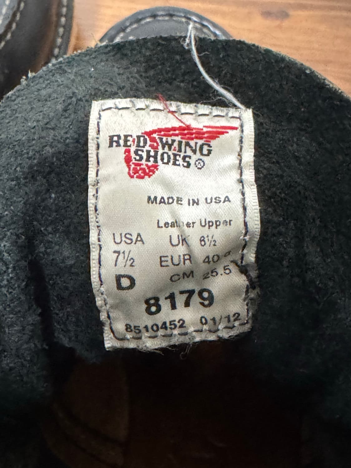 레드윙 목토 블랙 8179 255 7.5d 상품이미지7