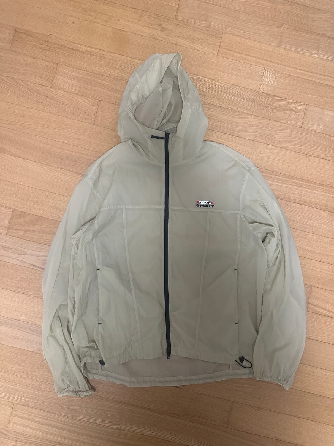 [KIJUN MEN] Sheer Windbreaker Beige 상품이미지5