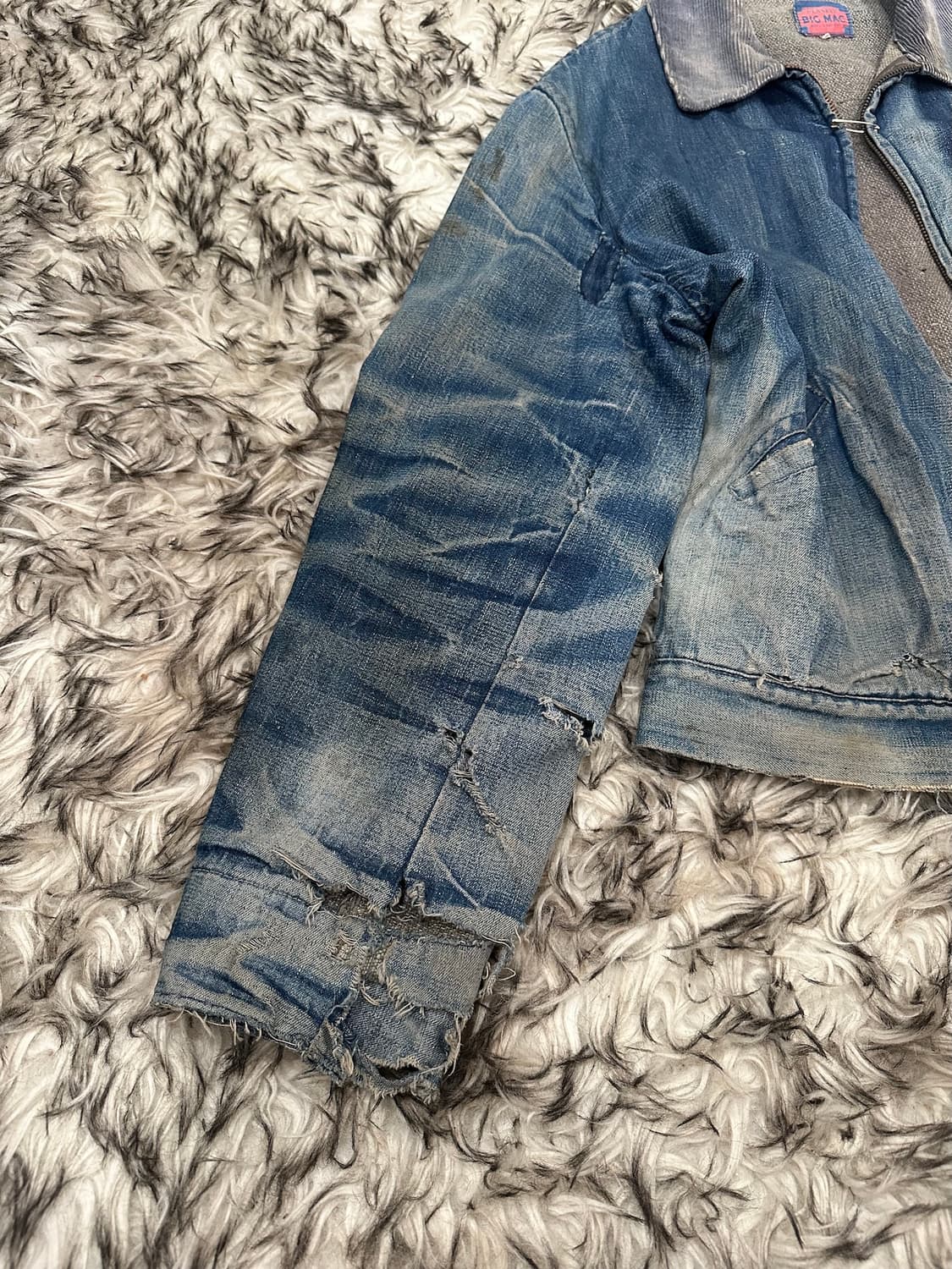 40s USA Big Mac Denim Work Jacket 상품이미지9