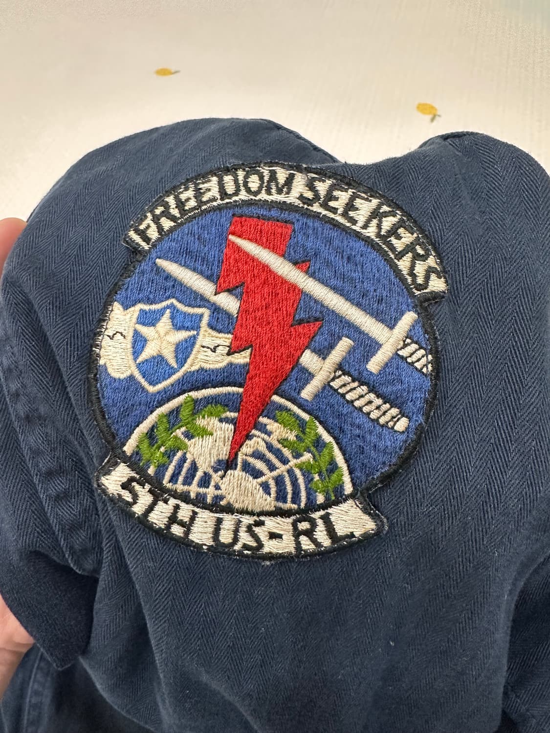 폴로 랄프로렌 밀리터리 패치 헤링본 셔츠 자켓 (L사이즈/네이비) 상품이미지3