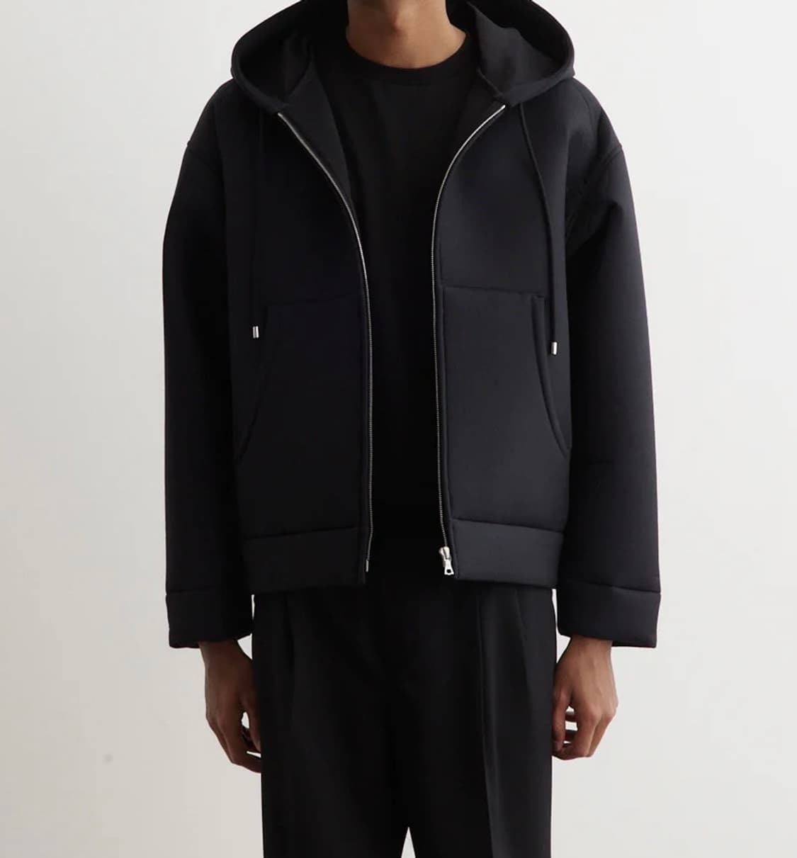 오라리 스펀지 트로피칼 울 집업 후디 다크네이비 상품이미지1