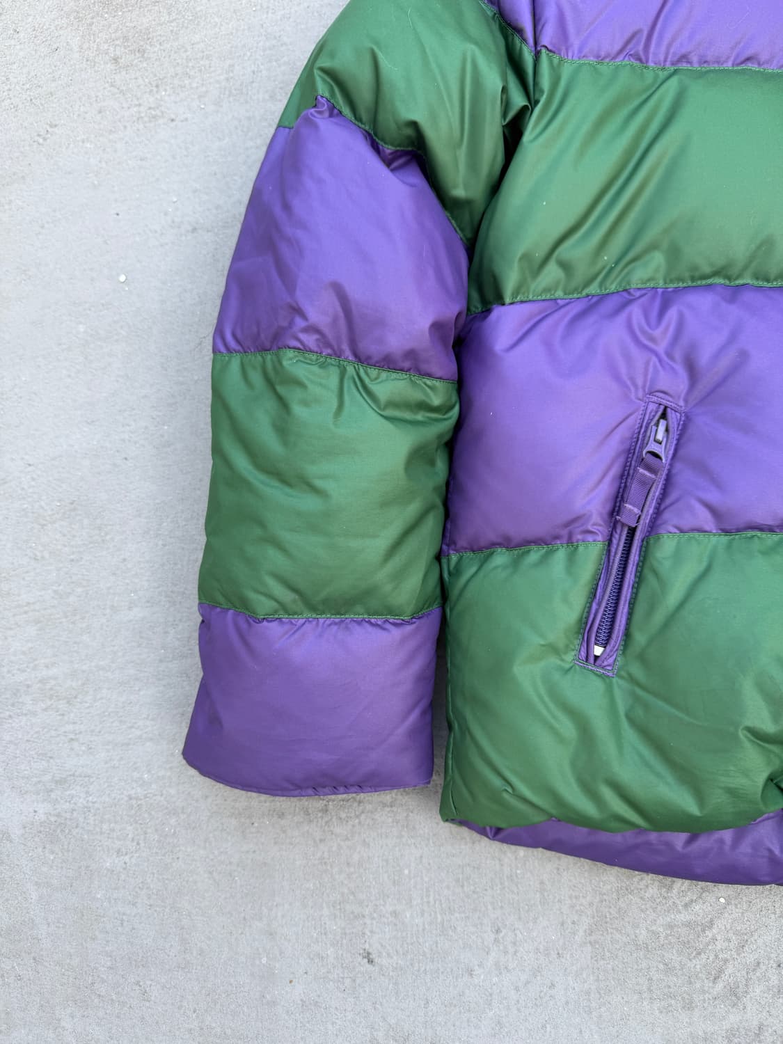 폴로 컬러배색 패딩 상품이미지3