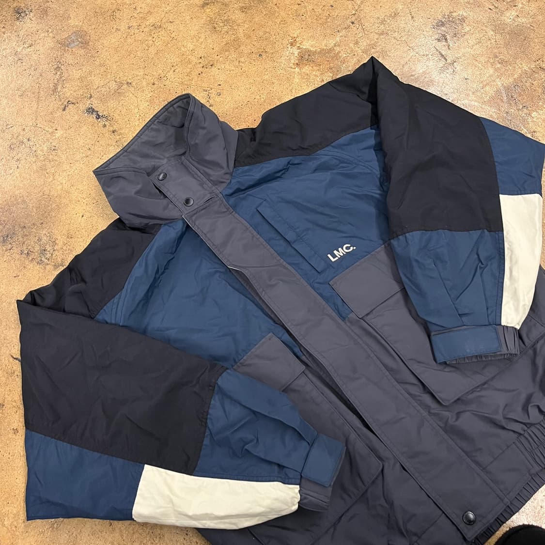 [정품/M] LMC 컬러블록 바람막이 자켓 b10 상품이미지1