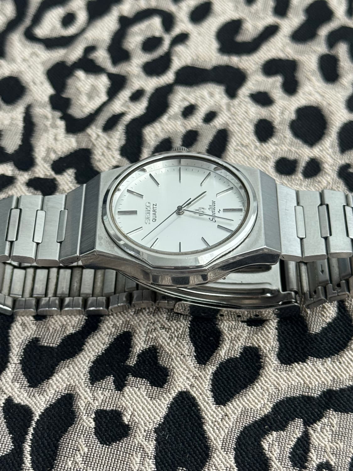 80s 빈티지 세이코 실버웨이브 쿼츠 상품이미지4