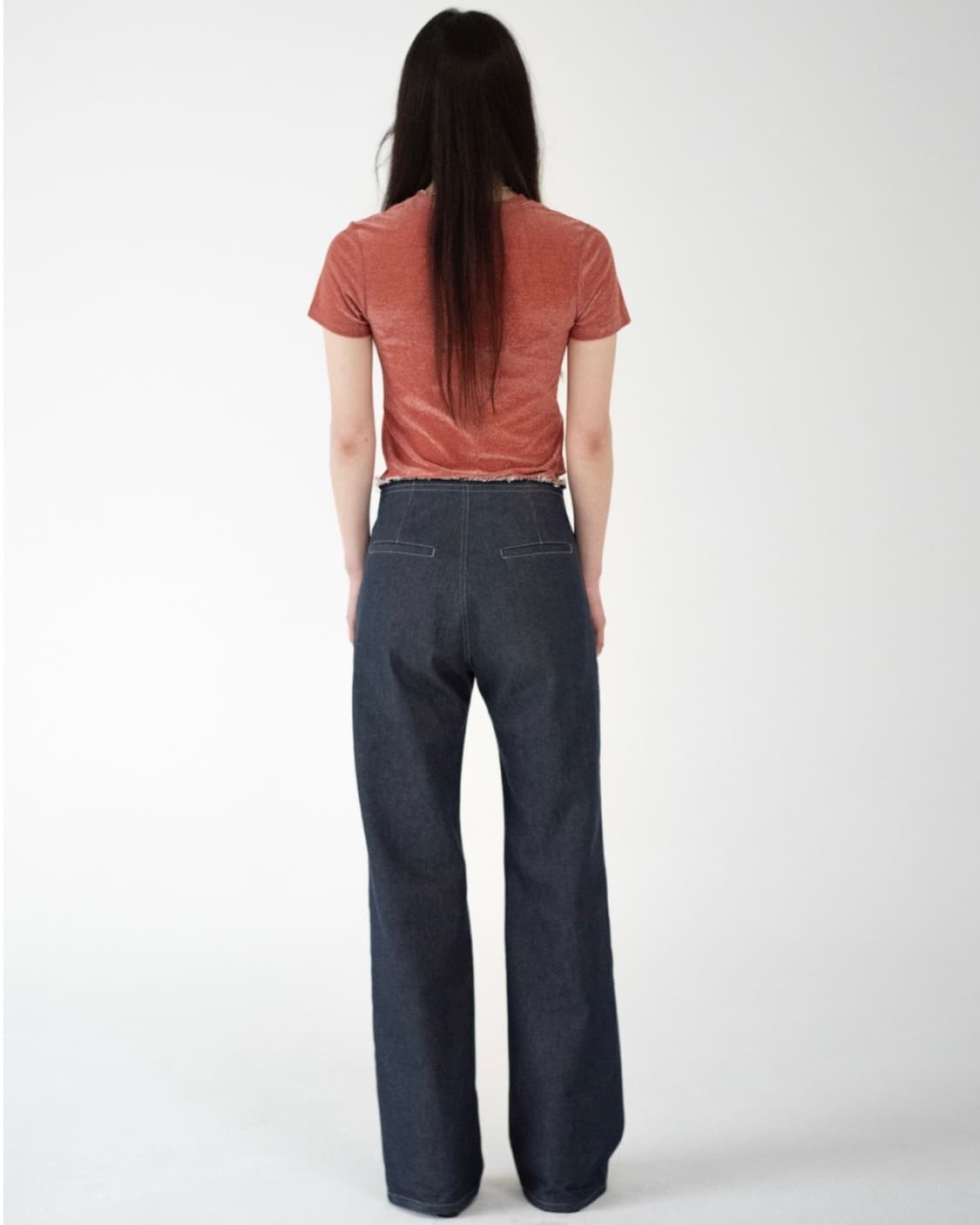 teak WAIST CUT-OUT DENIM PANTS 데님 m  상품이미지2