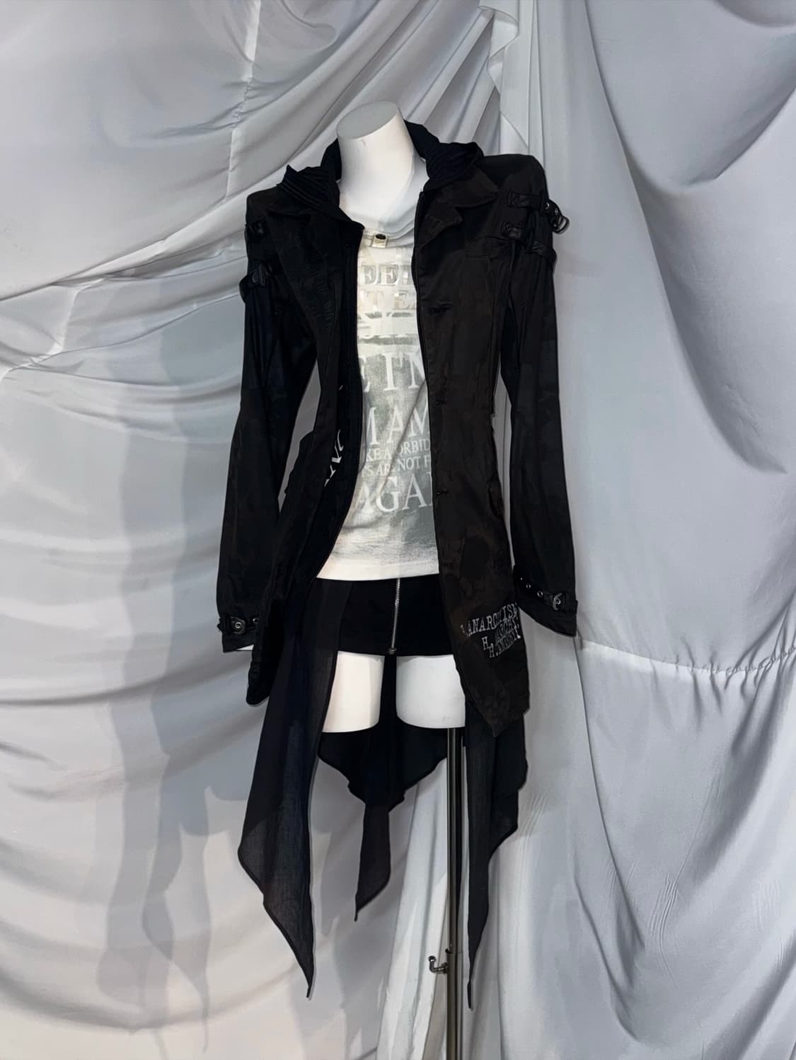 에이치나오토 무채색 락시크 인더아틱 데일리펑크 코디세트 ㅑ 상품이미지5