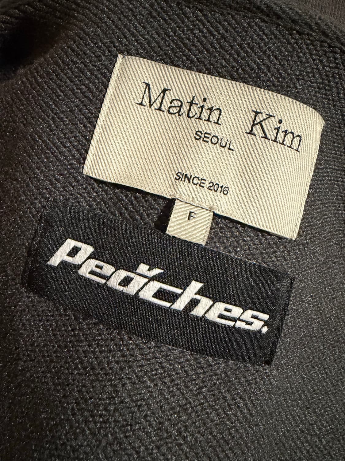 Matin KimxPeaches Logo Graphic Crop Hood 상품이미지3