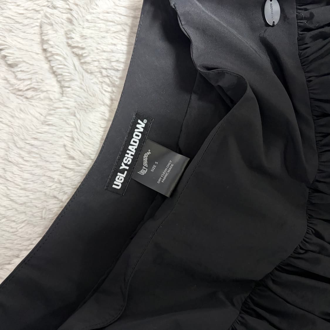 어글리쉐도우 치마바지 펌킨스커트팬츠 블랙 S 상품이미지3