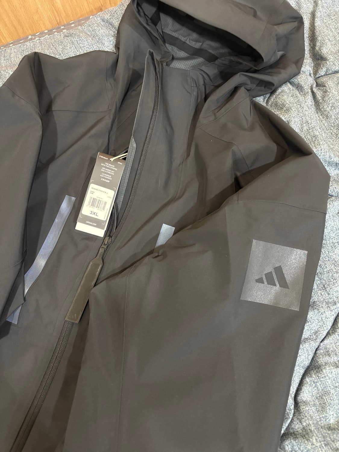 (새상품)아디다스 레인 로디 자켓 블랙 RAIN.RDY 상품이미지1