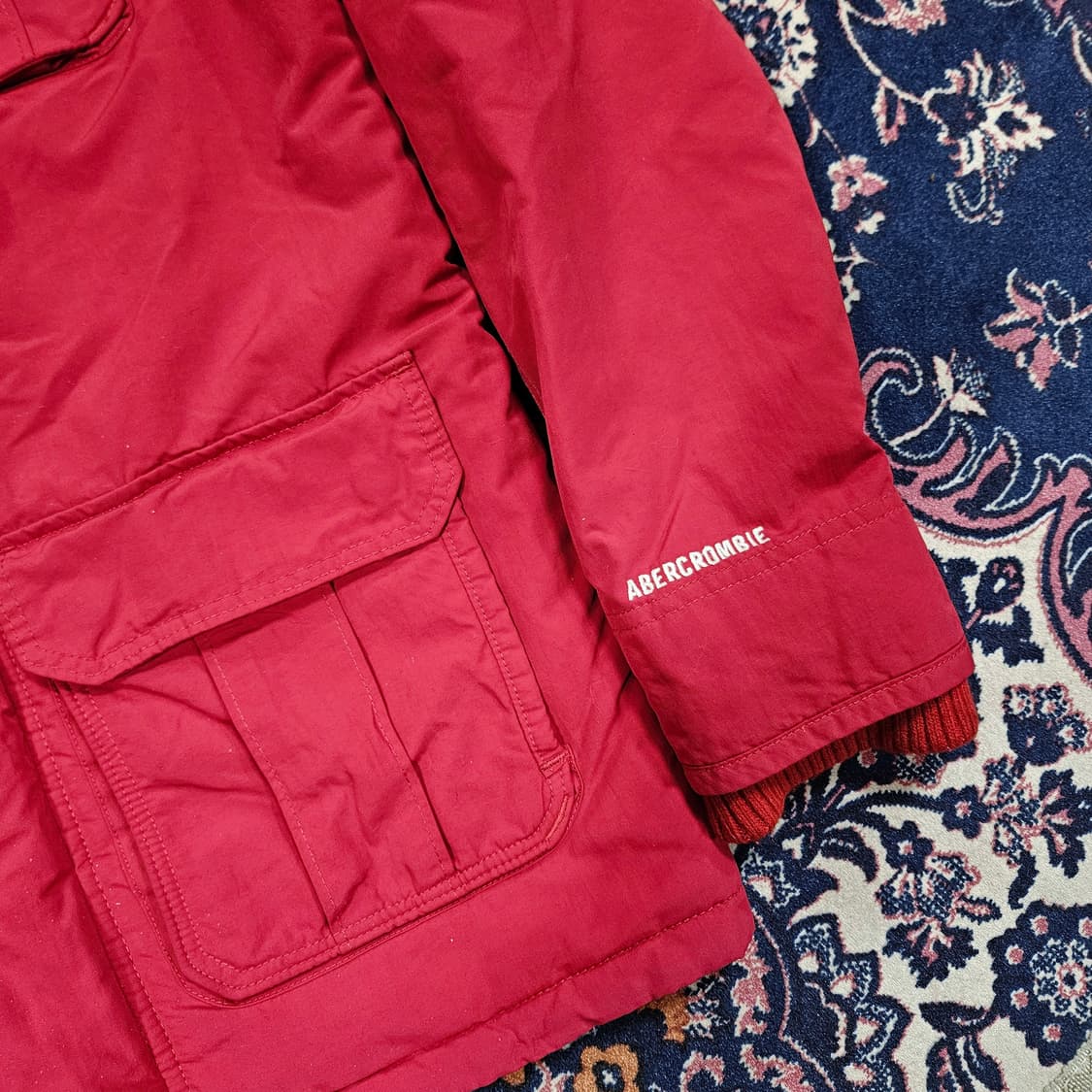 아베크롬비 라쿤퍼 양털 멀티포켓 점퍼 L size 상품이미지4