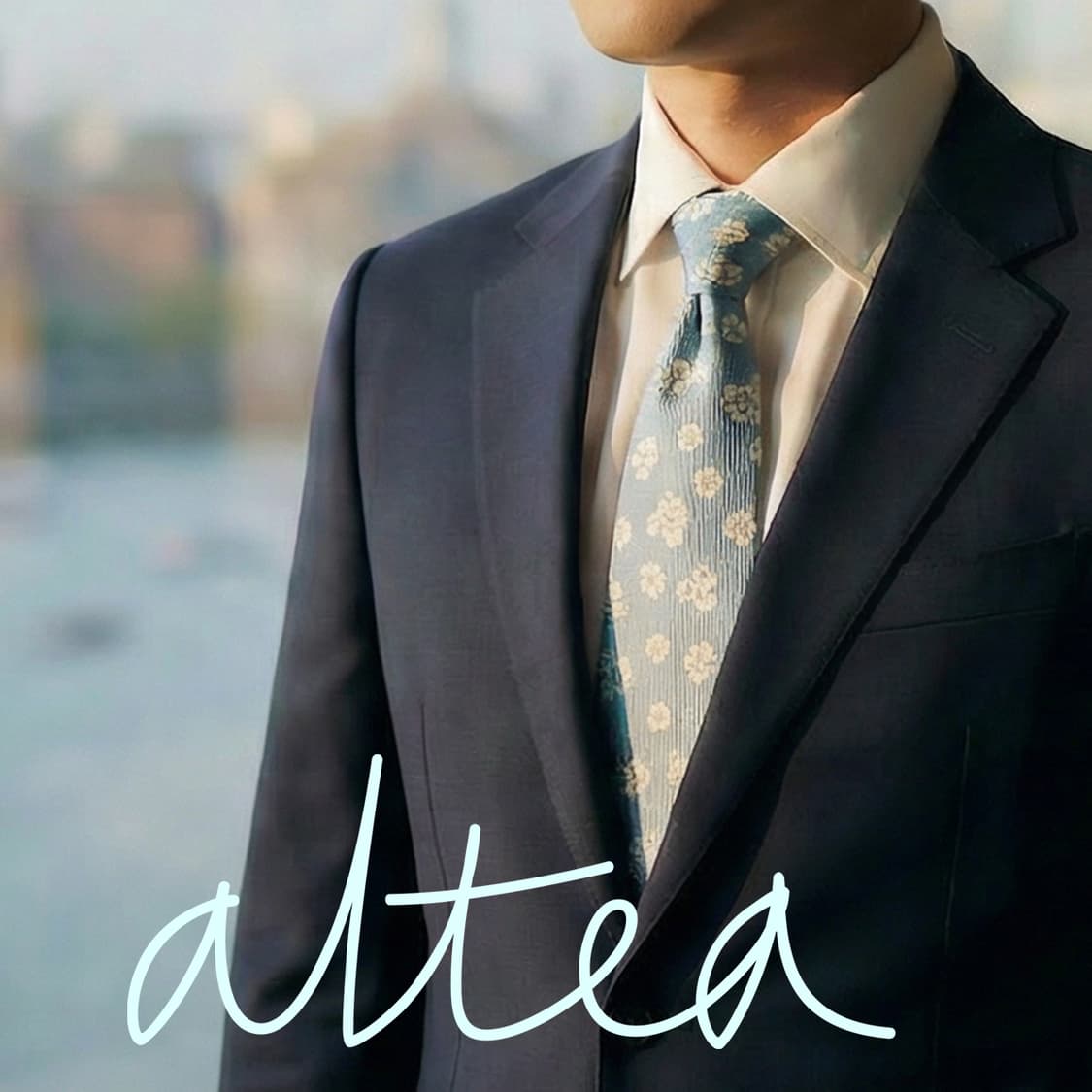 알테아 실크 하늘색 플라워 자카드 넥타이 8.9cm A+등급 K1574
 상품이미지1