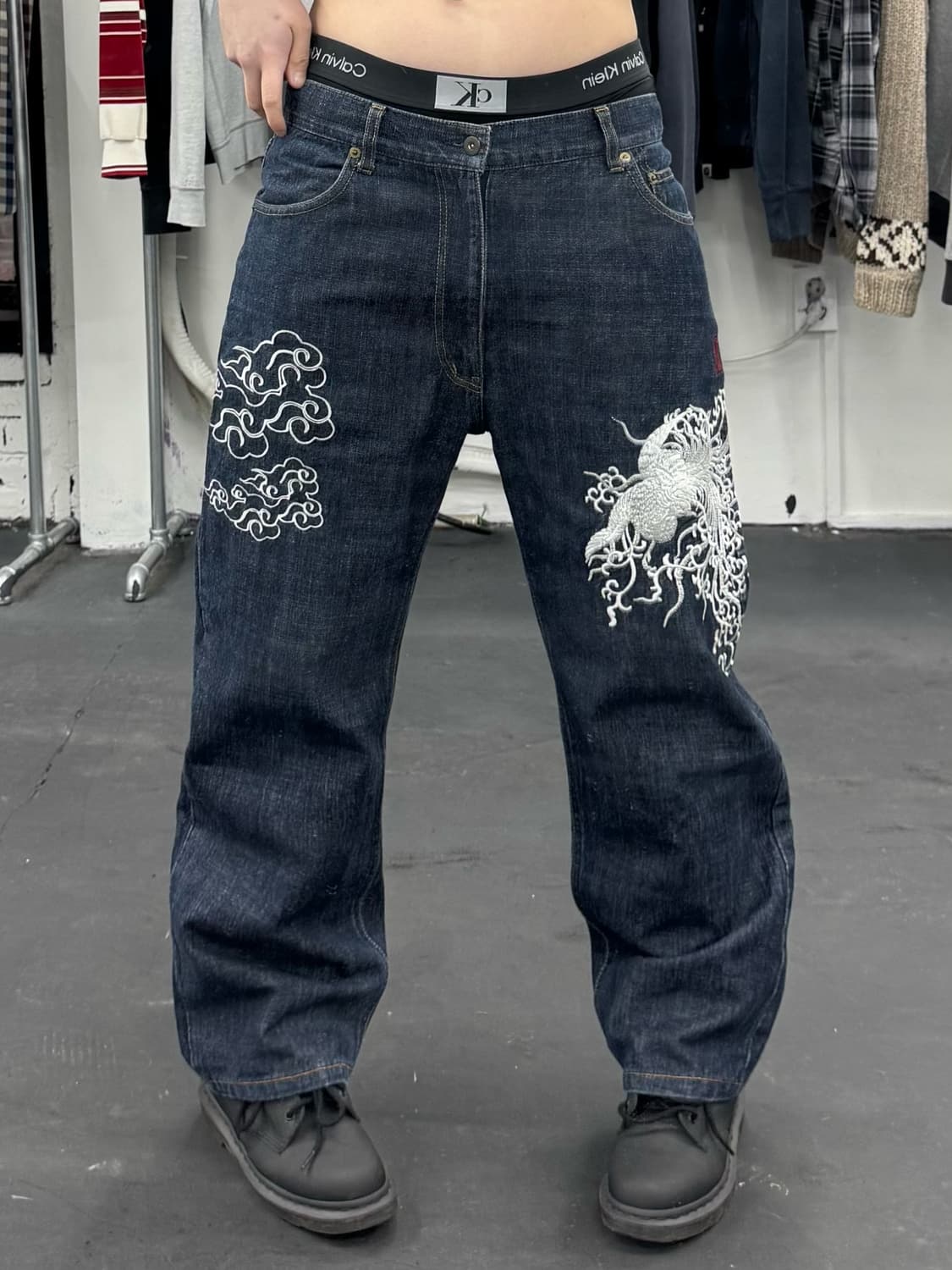 카라쿠리 타마시 오리엔탈 데님팬츠 상품이미지3