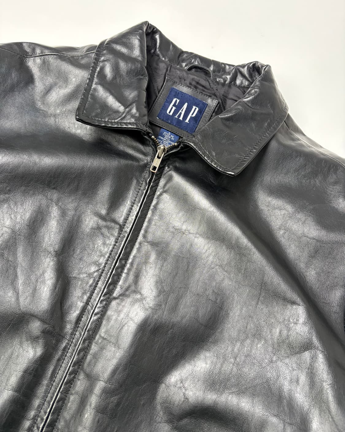 90s Gap Leather Jacket (black) 상품이미지5