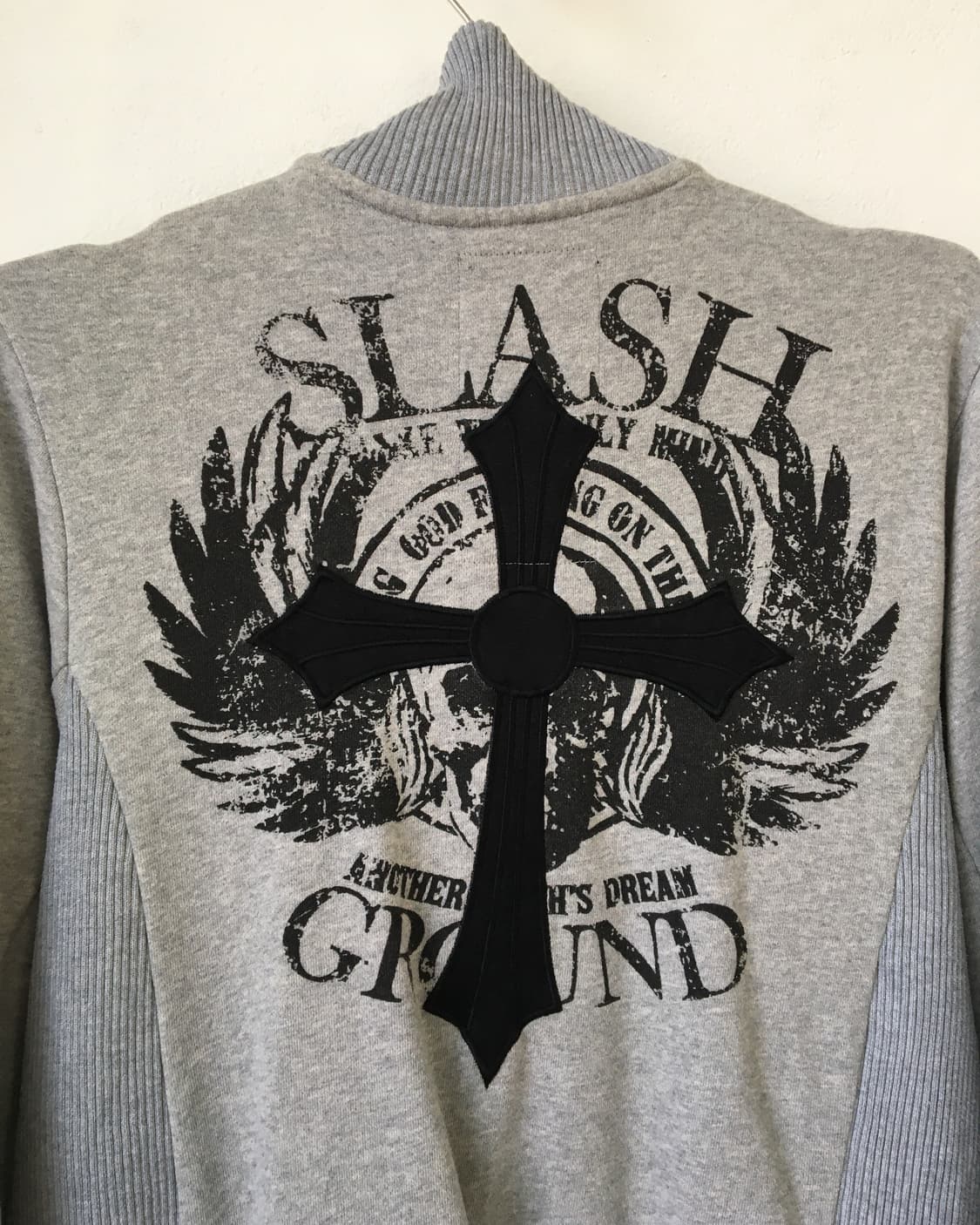 Back cross point high neck zip up 상품이미지5