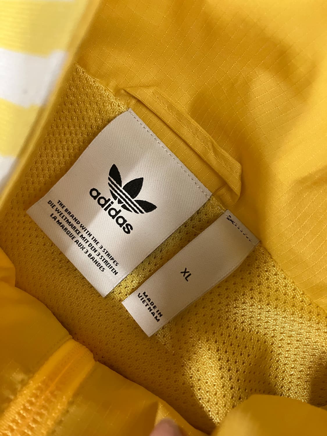 아디다스 삼선 립스탑 바람막이 트랙 자켓 XL 상품이미지7