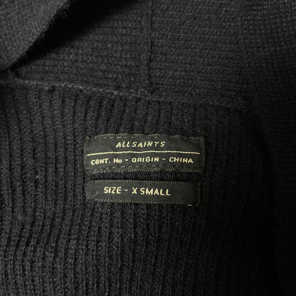 빈티지 네이비 니트 숄카라 가디건 XS 상품이미지3