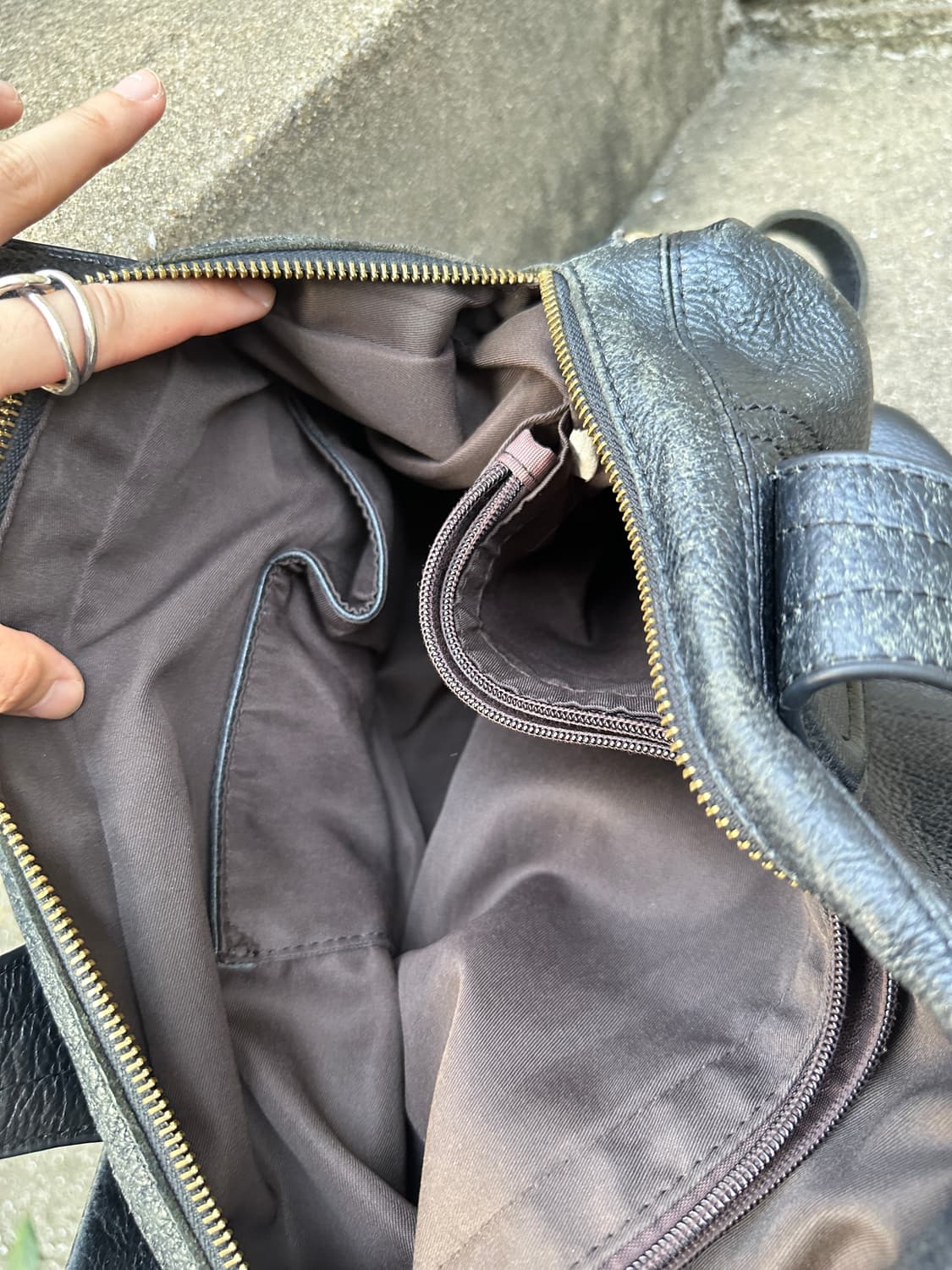 NONE vintage leather big bag 상품이미지9
