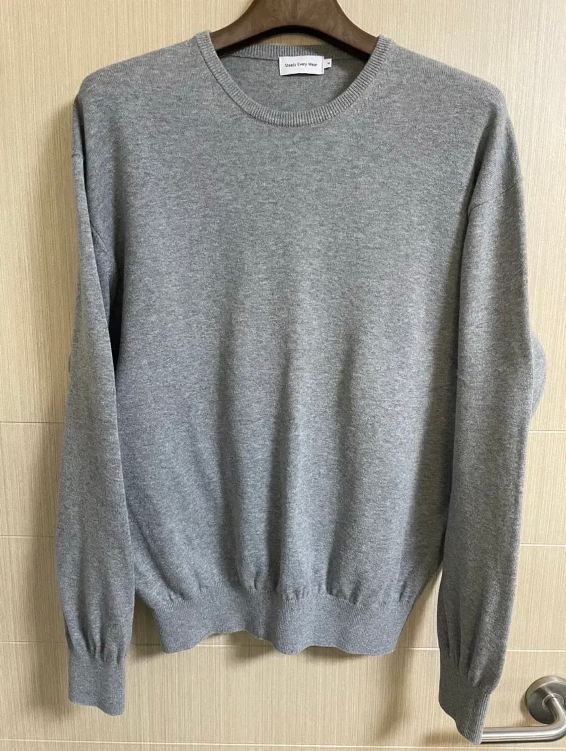 스테디에브리웨어 / 코튼 라운드넥 니트 / 4 상품이미지2