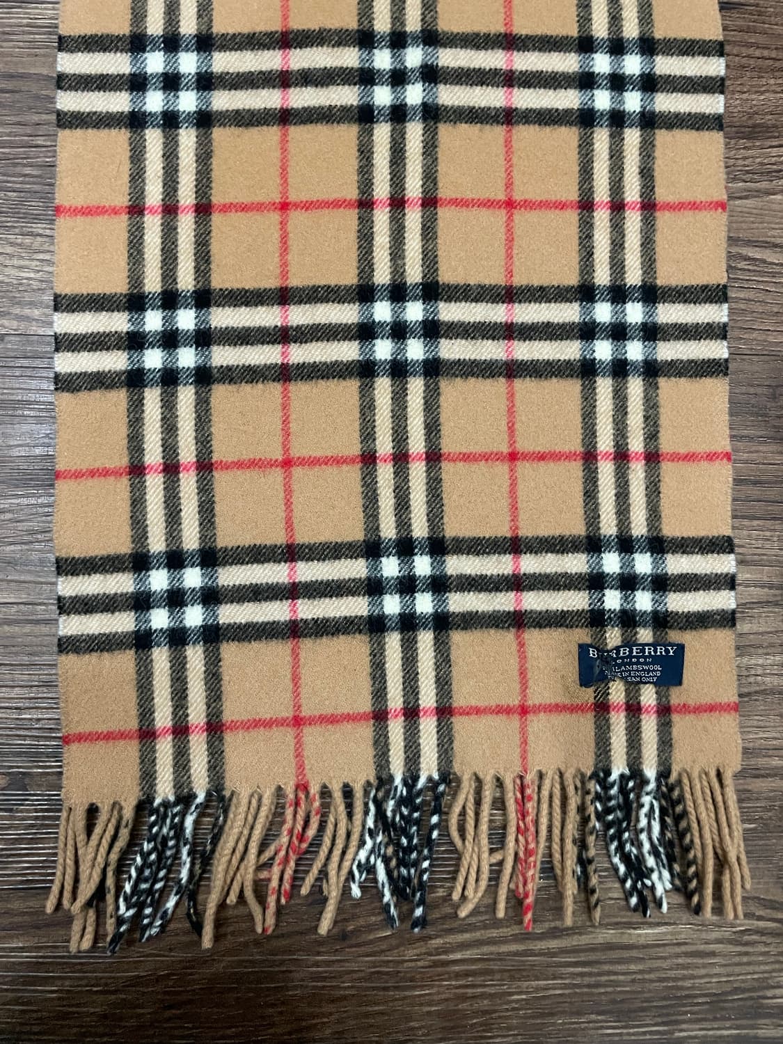 버버리 램스울 노바체크 머플러 목도리 베이지 상품이미지3
