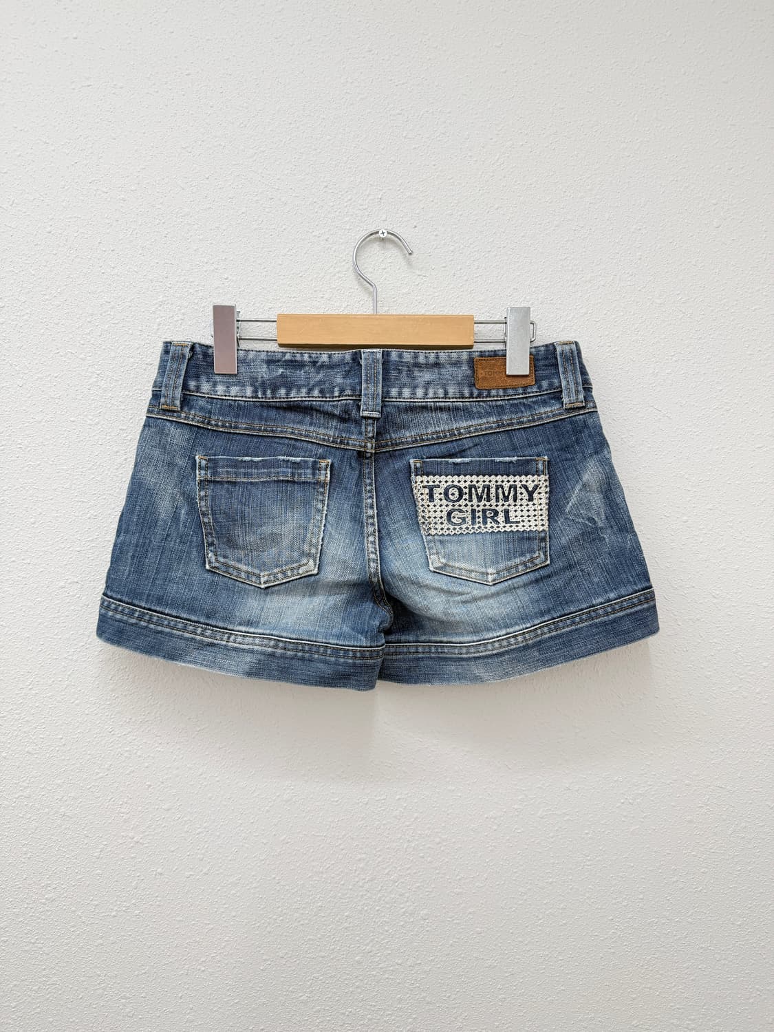 빈티지 Tommy girl 레이스 데님 숏 팬츠 상품이미지4
