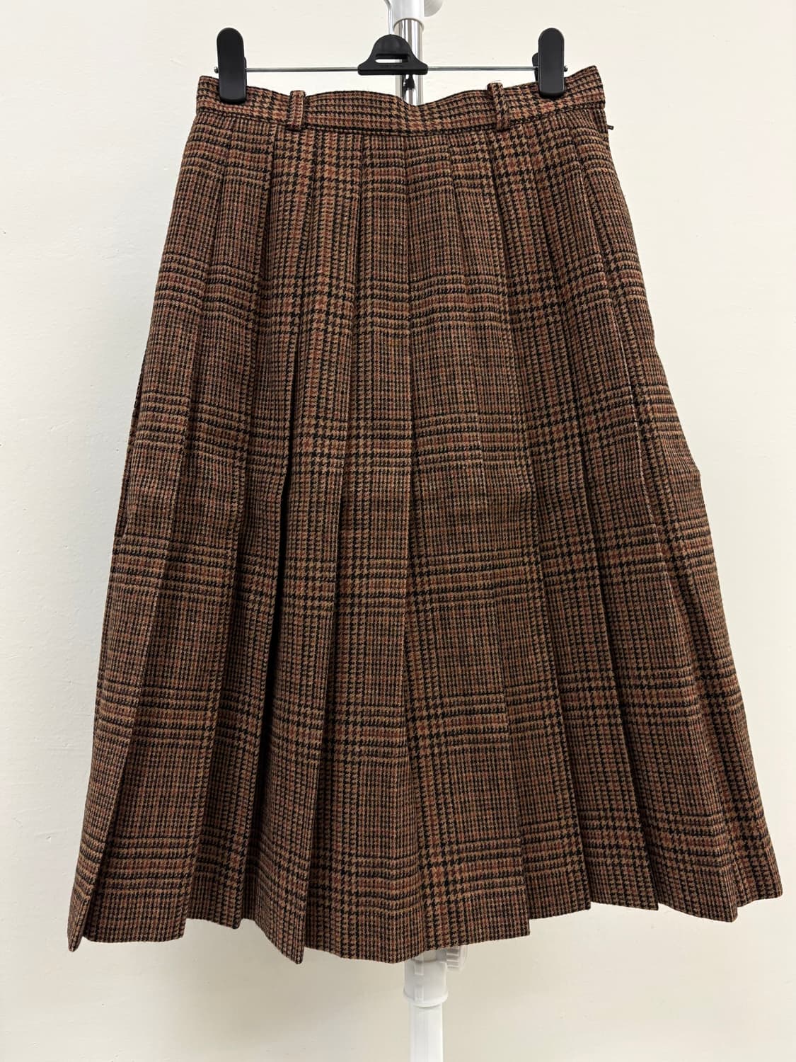 빈티지 브라운 플리츠 울 스커트 상품이미지1