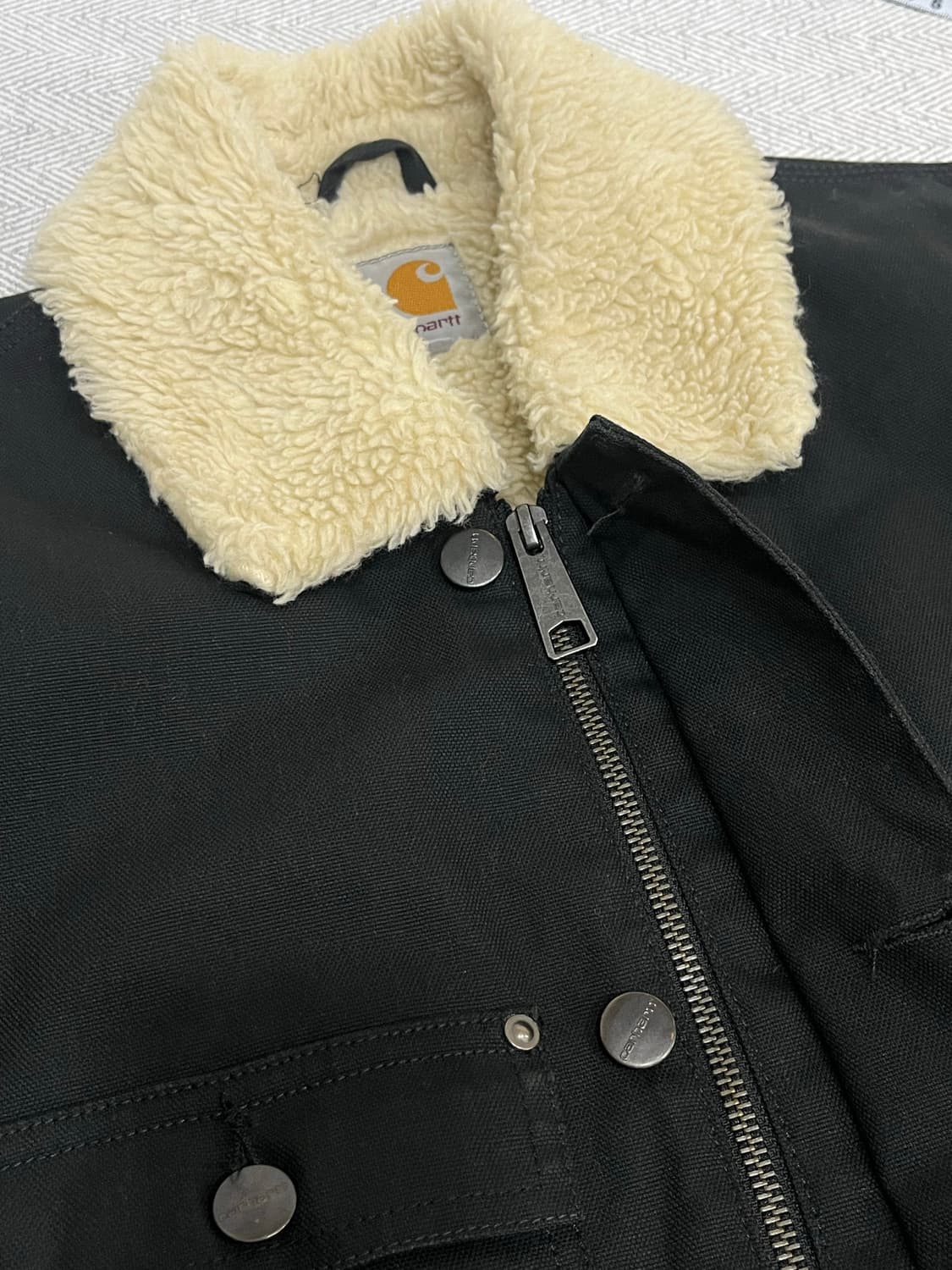 칼하트 wip 쉐르파 초어 워크자켓 S 블랙 상품이미지6