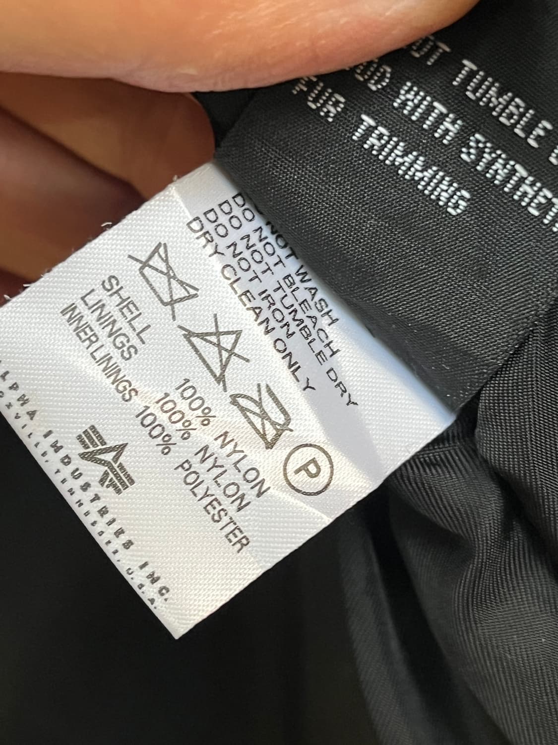 Alpha Industries 알파인더스트리 N-3B 블랙 파카 야상 M 상품이미지7