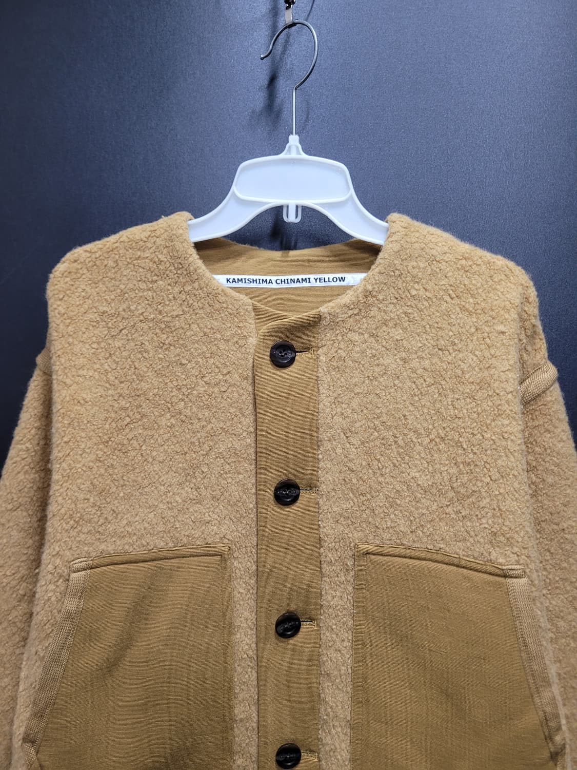  Kamishima Chinami Yellow Fleece Teddy자켓 상품이미지2