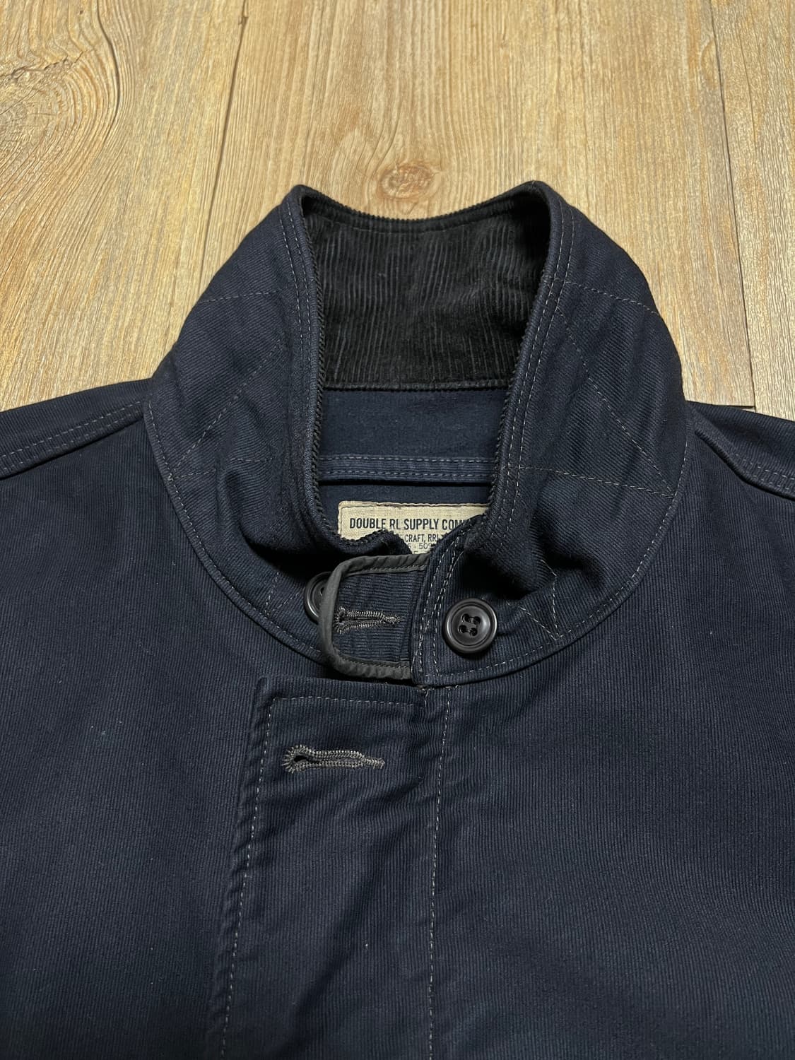 택포79) RRL 더블알엘 정글클로스 덱자켓 L 네이비 상품이미지4