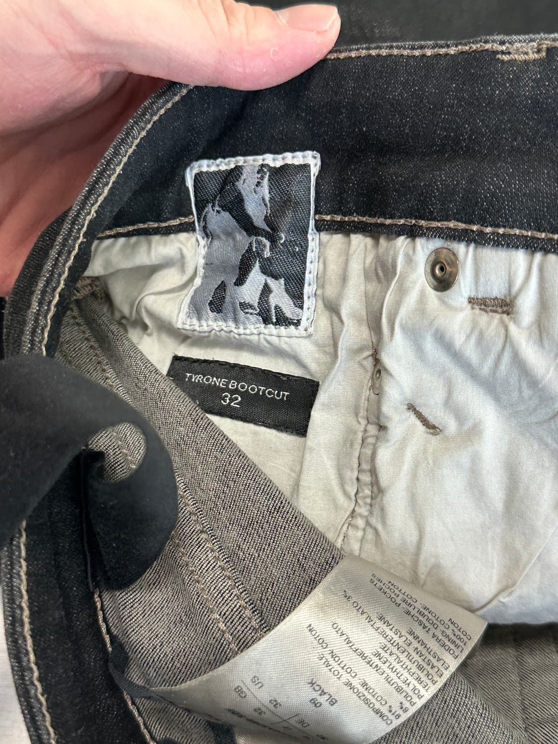 릭오웬스 타이론부츠컷 글리터 32 상품이미지2