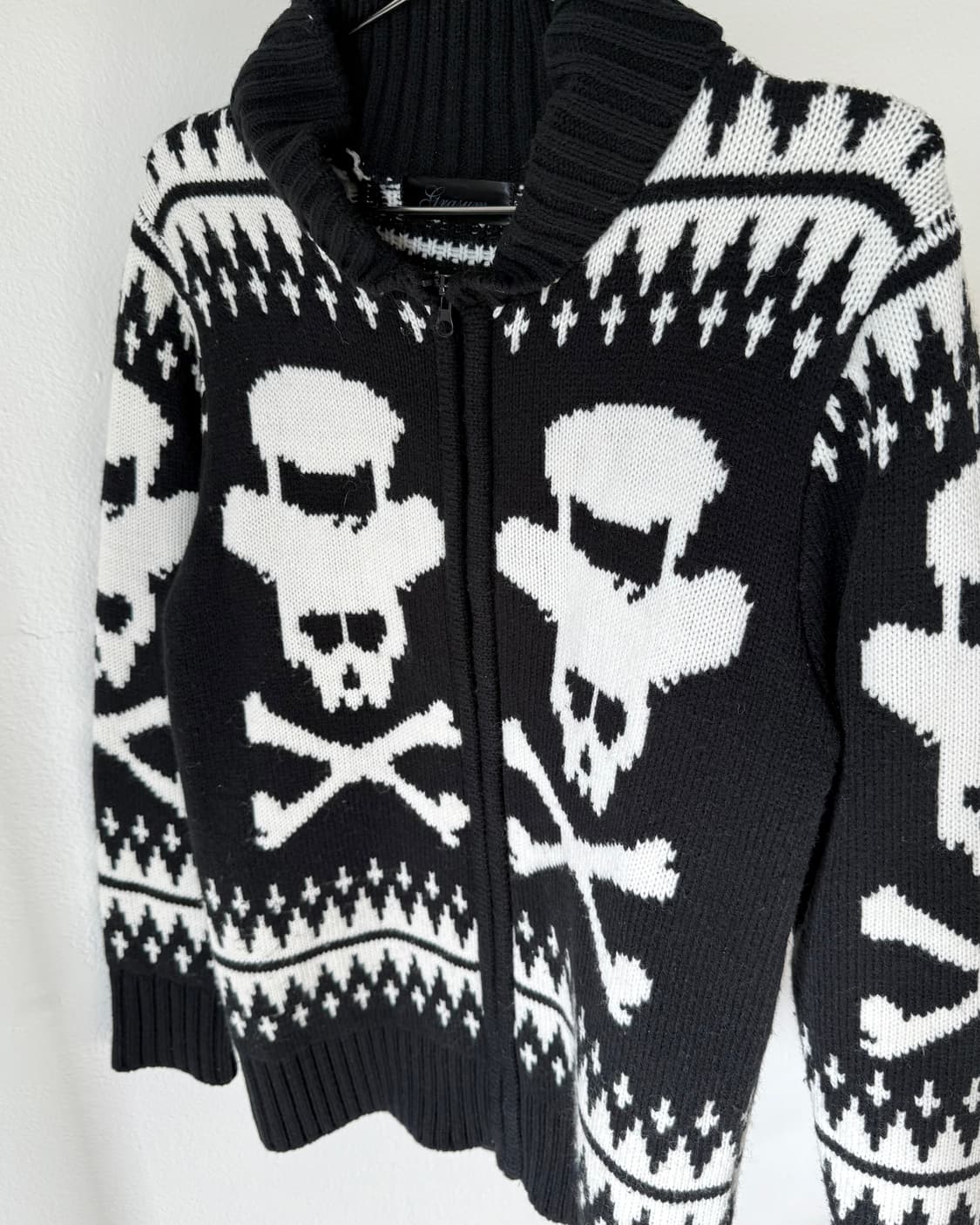 빈티지 니트 집업 상품이미지2