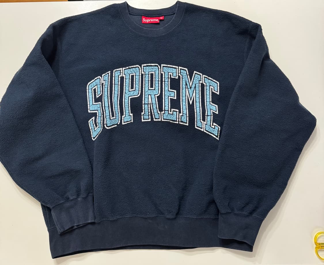 슈프림 인사이드 아웃 크루넥 네이비 L 상품이미지1