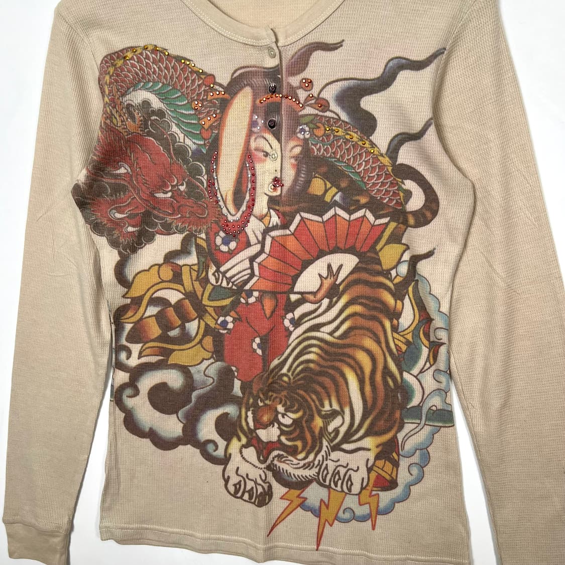 YUKOKO J.vtg 오리엔탈 헨리넥 슬리브 상품이미지2