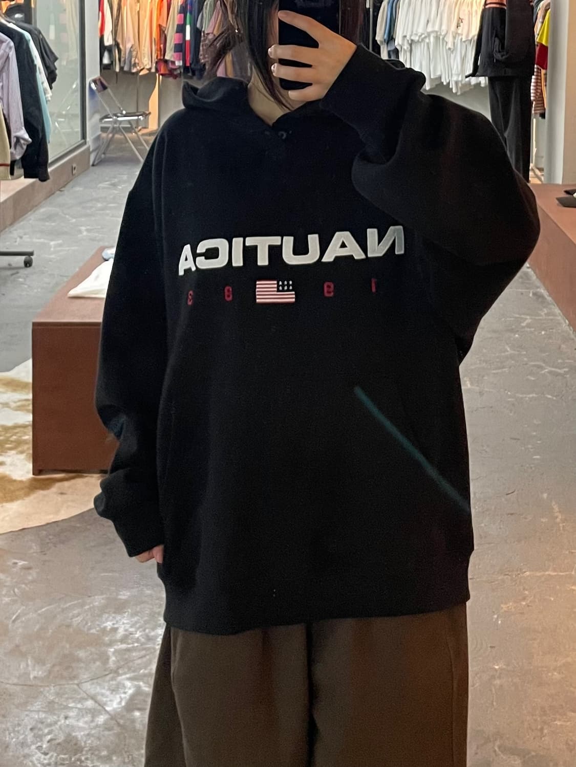 노티카 83 플래그 성조기 후드티 H2511 상품이미지1