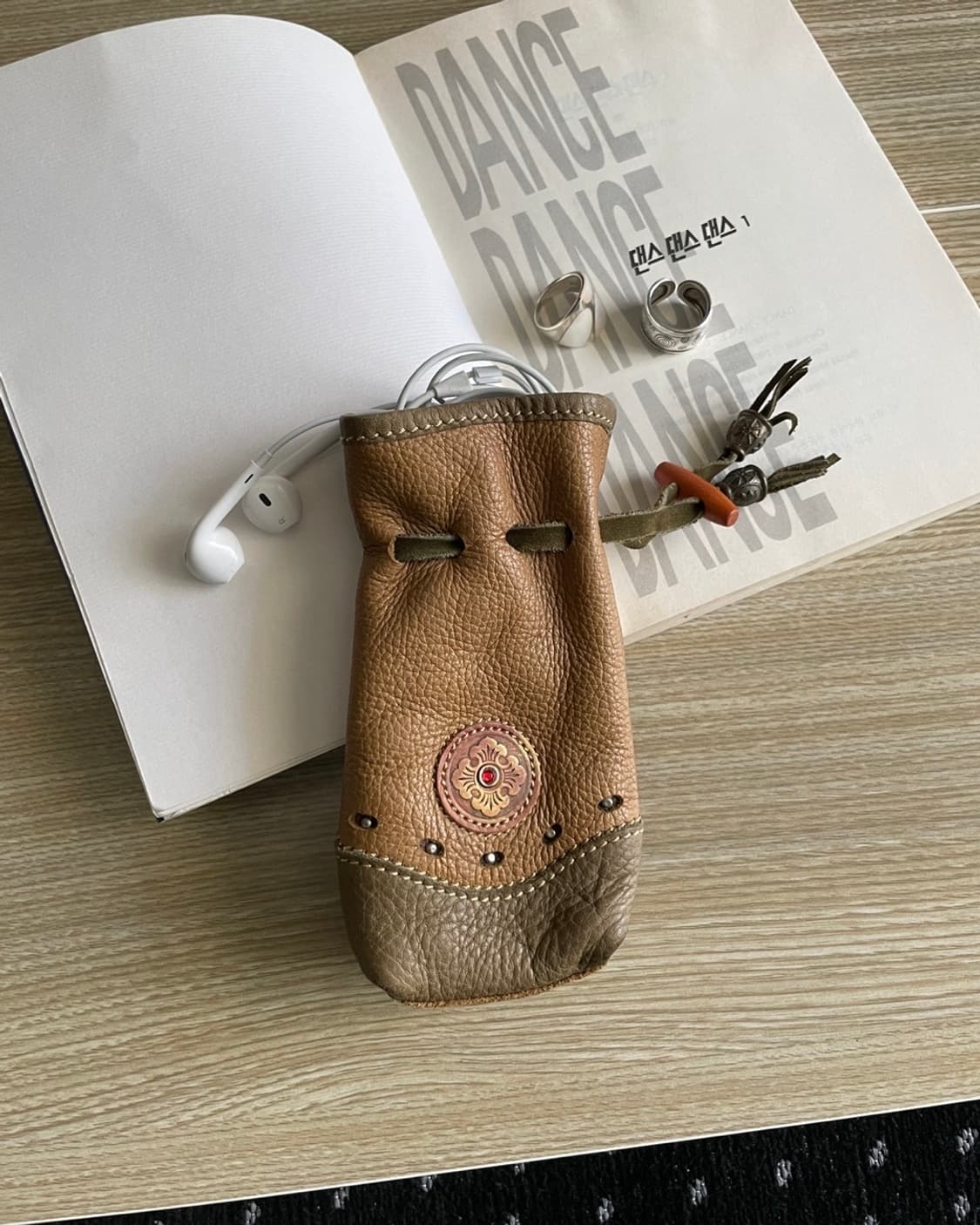  [hand made] leather pouch bag 상품이미지4