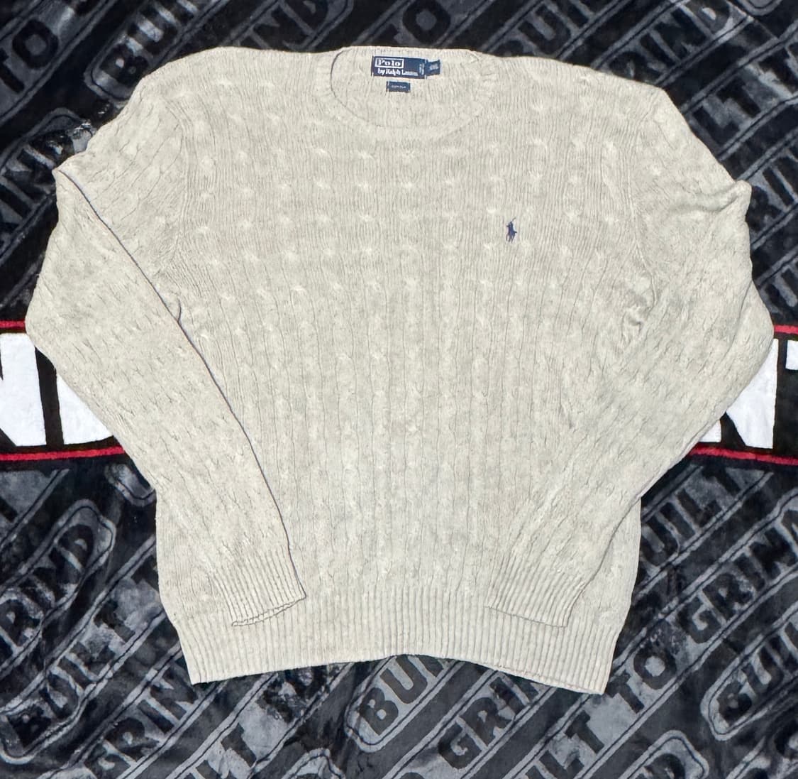 폴로 랄프 로렌 케이블 니트 그레이 상품이미지1